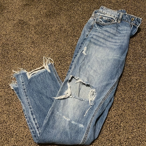 Women’s KanCan Distressed Blue Denim Jeans - Picture 4 of 6